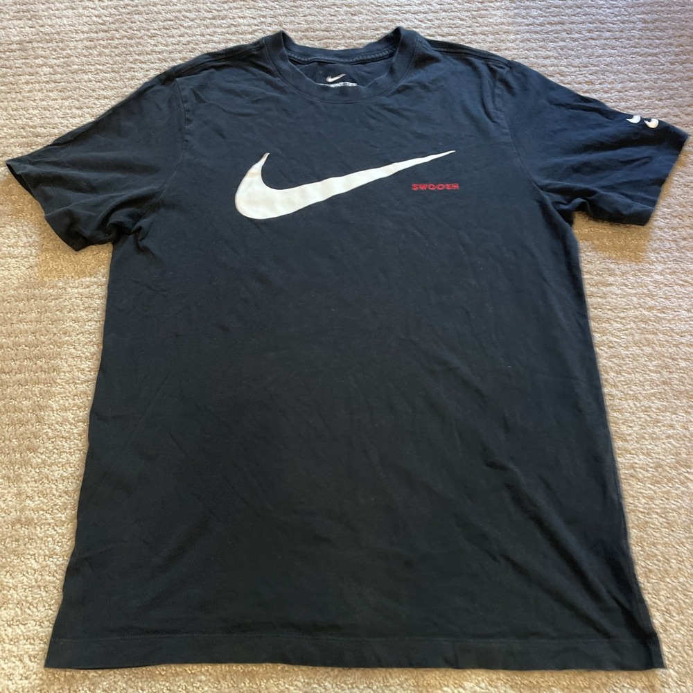 Nike Sportswear Men's Medium NSW Black Double Swoosh T-Shirt